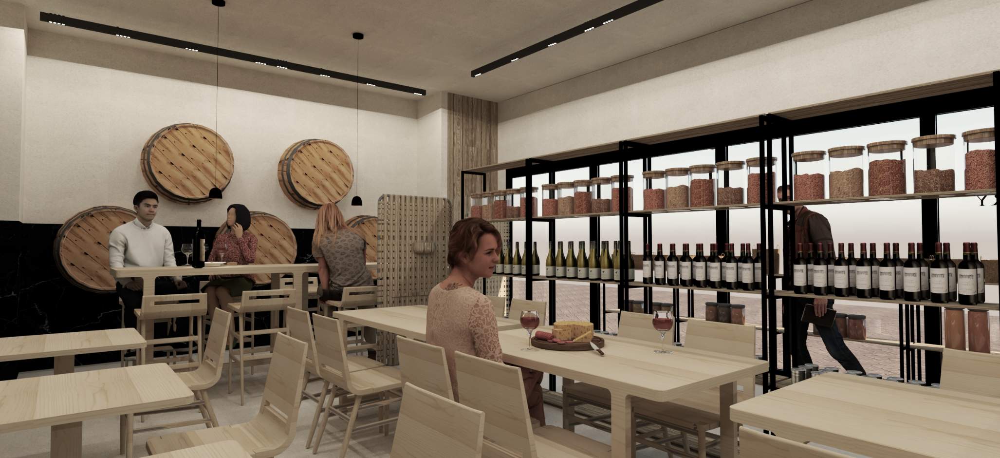 Spaces restaurant bar shop of Basque food Basquetronomy